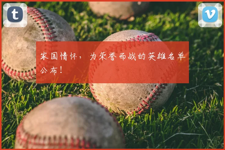 家国情怀，为荣誉而战的英雄名单公布！